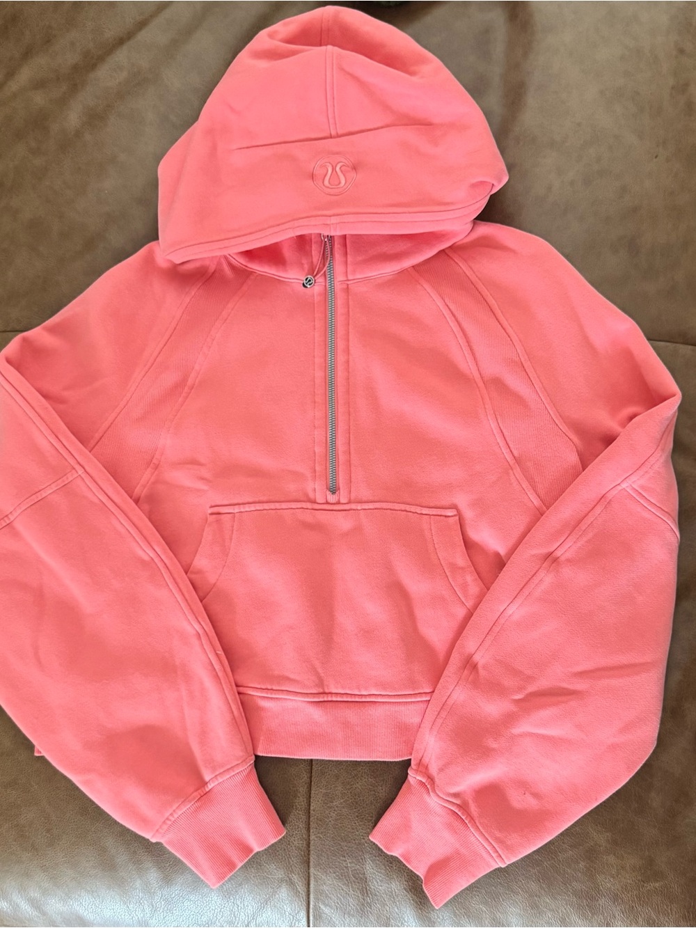 lululemon athletica Pink Half-Zip Hoodie Pullover